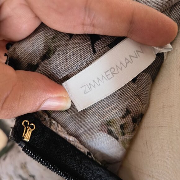 Zimmermann Balance linen and silk bustier dress - Picture 12 of 12